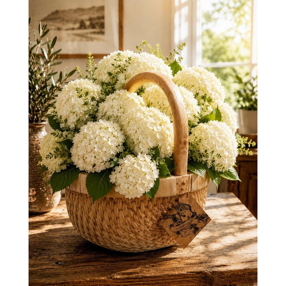 Woven Basket 11” x 12” | Handmade Storage, Farmhouse Decor, Rustic Organization